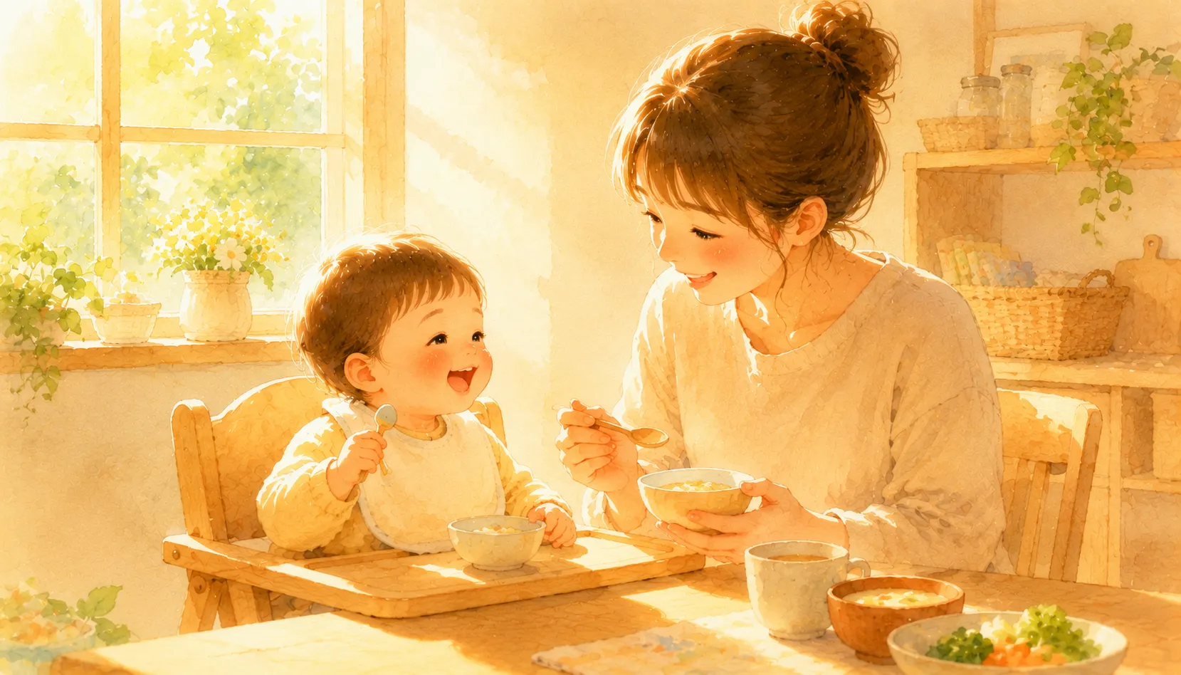 食事・離乳食カテゴリーのイラスト